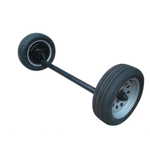2MT single tire electric brake concave type axle